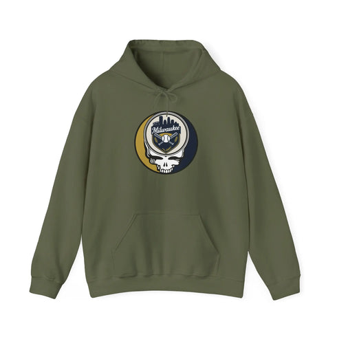 Grateful Dead - Milwaukee Brewers Grateful Dead Unisex Heavy Blend Hoodie - MLB - StealieShop
